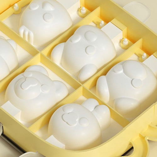 Imagen 4 de 10 de Molde De Helados De Silicona Frutas O Animalitos - 6 Paletas