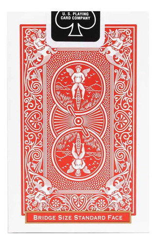 Naipes Bicycle Bridge Size Eeuu Poker Magia Baraja Chico Reverso Rojo Idioma No Tiene
