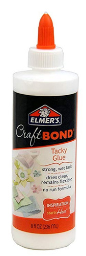 Elmer Craft Bond Pegajoso Pegamento, De 8 Onzas, Claro