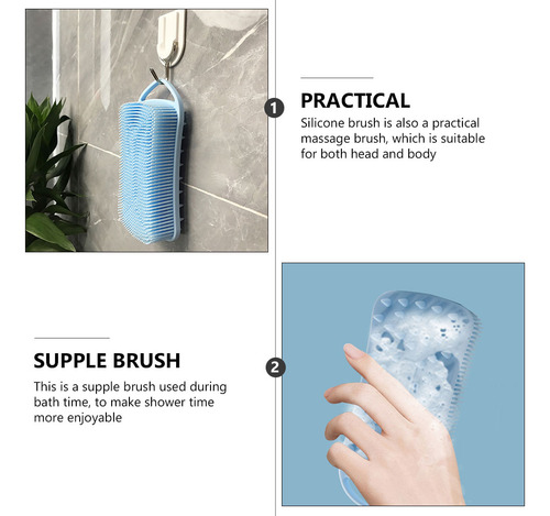 Fregadora De Baño De Silicona Para Baño, Herramienta De Baño