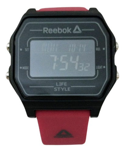 Reloj Negro/rojo Reebok Hombre Mod. Rkvneg9p4irbb