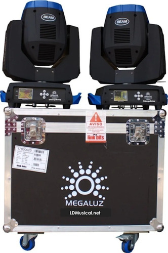 Mega Luz Case 2 Cabezas Roboticas 7r Arcoiris Polaris 230 !!