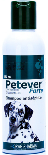 Shampoo Petever Forte Para Perros, Antiséptico 150ml