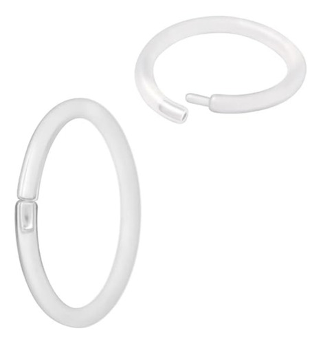 Piercing Aro Silicona Transparente Flexible Retenedores