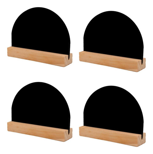 Nuevo 4pcs De Pizarra Con Base De , Mini Pizarra Negra Para