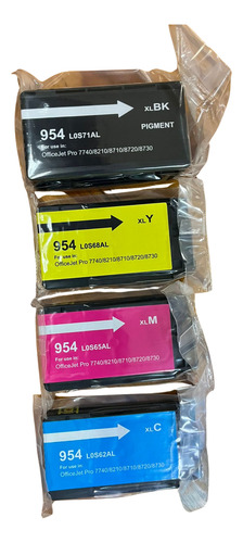 Kit 4 Cartuchos De Tinta H 954xl (negro Y Colores )