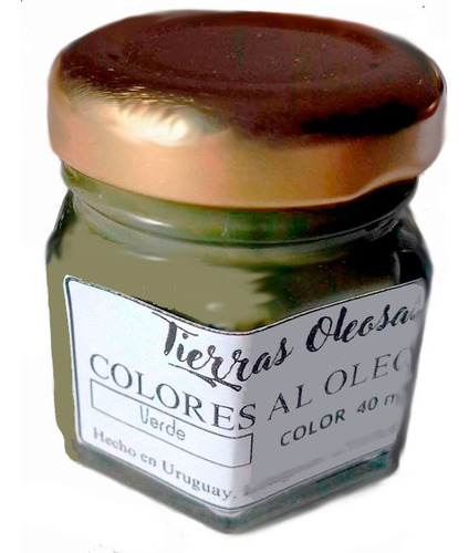 Oleos Verde Tierra. 40ml. Frasco De Vidrio.