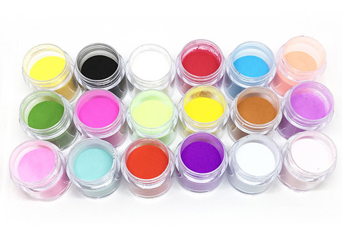 Imagen 1 de 8 de 18 Colores Acrílico Uñas Arte De Talla Polvo Decoración