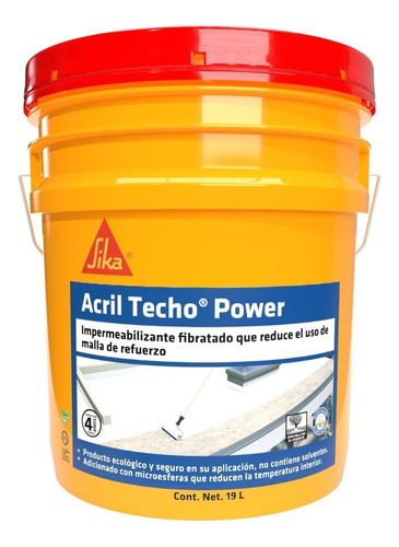 Impermeabilizante Sika Techo Power 4 Años 19 Litros Power blanco