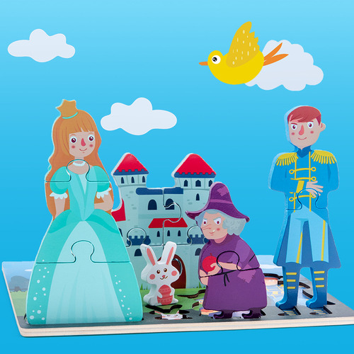 Blancanieves: Rompecabezas De Hebilla Estereoscópica De Made
