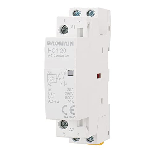 Contactor De Ca Hc120 110v 20a 2 Polos Universal, Monta...