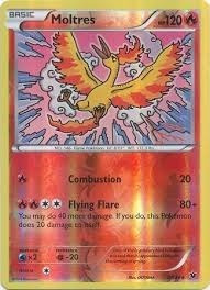 Moltres 9/124 Holo Rara Pokemon Orginales