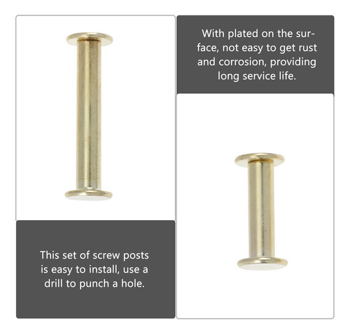 Tornillos Para Encuadernación De Papel, Remaches De Cobre, 1