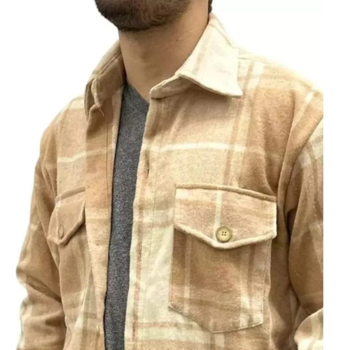 Camisaco Hombre Paño Leñador Cuadrille