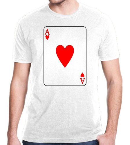  Camiseta Jogos Cartas De Baralho Ás De Copas Poker Nipe 23