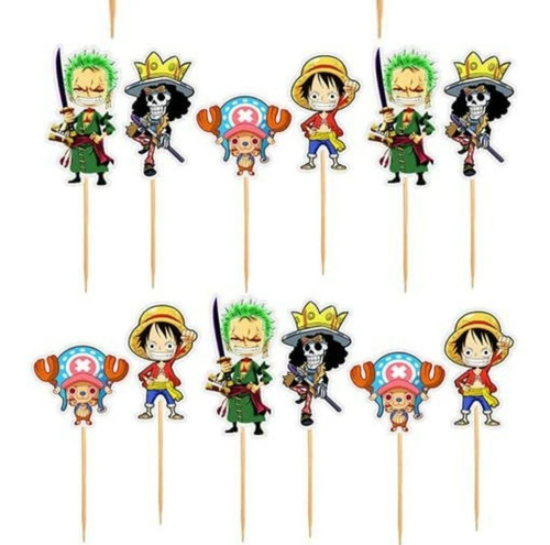 Topes Para Cupcakes One Piece - Unidad a $347