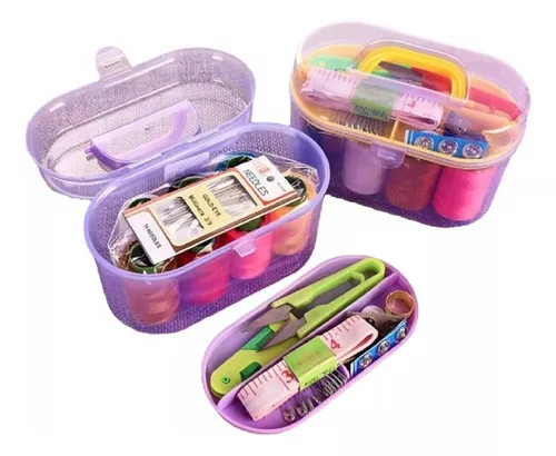 WJIAEER 24 PCS kit de costura costureros completos costurero pequeño  costurero viaje kit de costura profesional caja costura sewing kit  costurero con