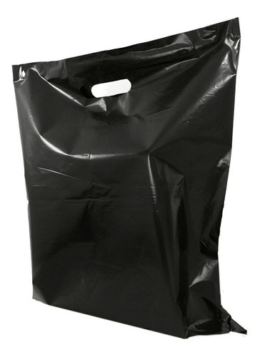 Imagen 1 de 4 de Bolsas Plásticas Para Boutique Plana Color Negro 30x40 