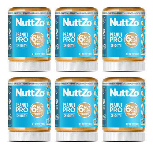 Nuttzo Peanut Pro Smooth Nut Butter Spread | Mantequilla De