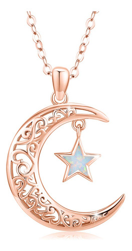 Trishula Collar De Estrella De Luna, Regalo De Graduación,.