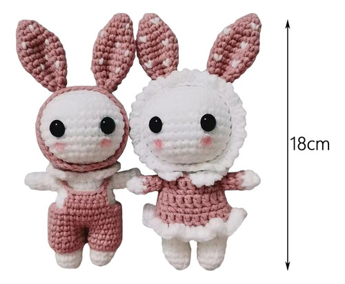 Kit De Ganchillo Conejo Crochet Craft Set Juguete De Tejer A