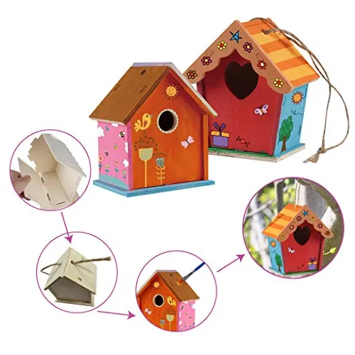 Kit De Casas Pájaros Diy Niños, Construye Tu Propia C...