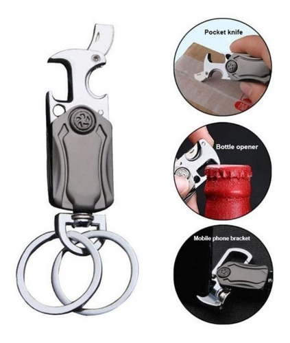 Imagen 3 de 8 de Llavero Para Auto, Automóvil, Coche, Con Spinner Giratoria
