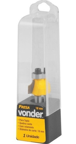 Fresa Quebra Canto Com Rolamento 18mm - Vonder  #top