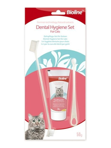 Set De Higiene Dental Para Gatos Menta