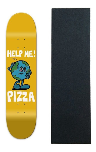 Pizza Tabla Skate Clima Agarre 