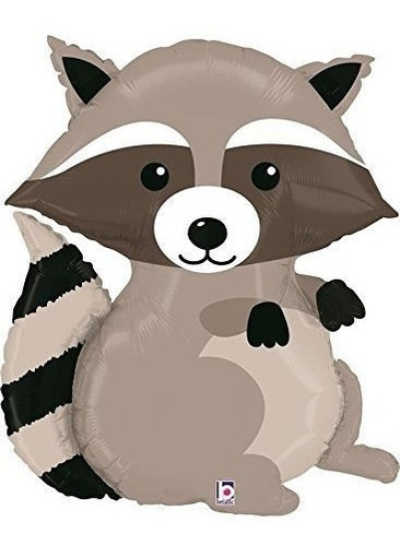 Globo Lámina Betallic 35176p Woodland Raccoon 36