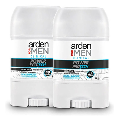 Desodorante Arden For Men Clinical Crema 80 Gr 2 Unidades