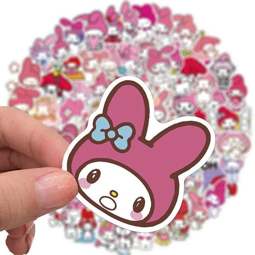 Imagen 3 de 7 de My Melody - Set De 50 Stickers / Calcomanias / Pegatinas