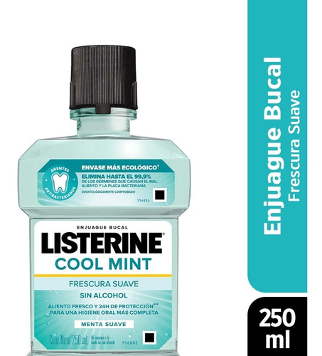 Listerine Zero Menta Suave 250ml