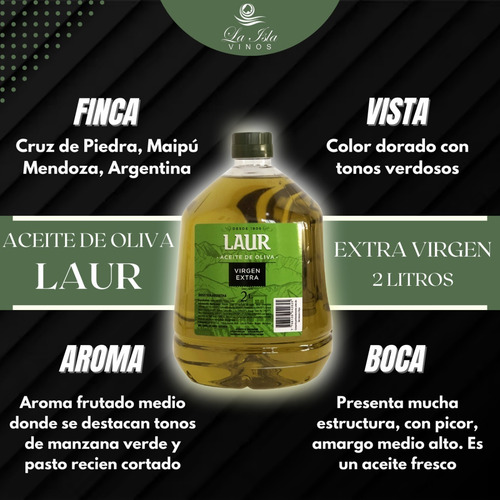 Imagen 2 de 10 de Aceite De Oliva Laur 2 Litros - Envíos