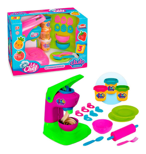 Kit Club Massa Kit Le Chef Maquina De Biscotos Infantil