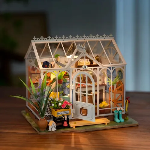 Rompecabezas 3d Casa Miniatura Jard n De Ensue o Robotime