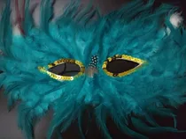 Comprar Antifaz Antifaces De Plumas Hora Loca Cotillón Disfraz 