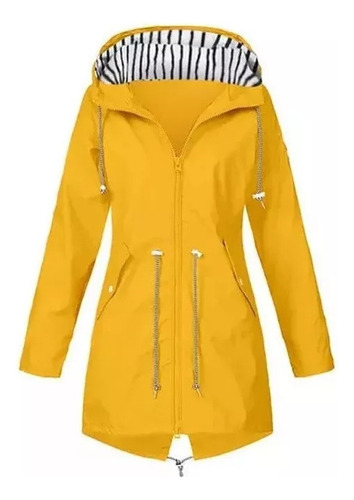 Chubasquero Impermeable Con Capucha Para Mujer