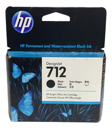 Cartucho Original Hp 712 Negro 80ml 3ed71a Nuevo Facturado