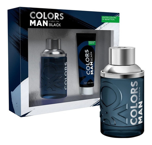 Perfume Benetton Colors Man Black 100ml + Gel Ducha 75ml