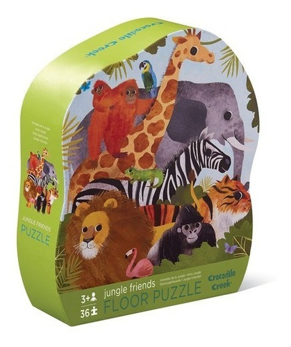 Imagen 1 de 2 de Puzzle Crocodile Creek 36 Pieza Animales Jungla Puzzle Piso