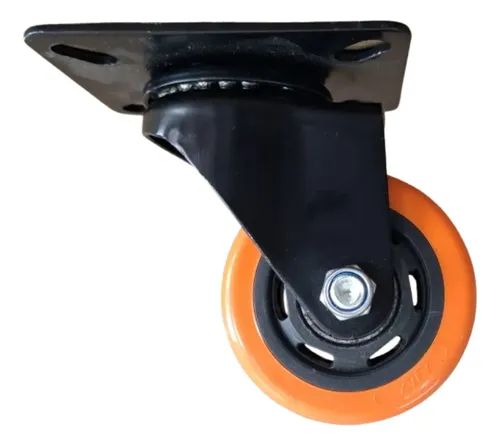 Roda Rodizio Esferas Giratorio 312 Cap 90kg 3 Polegada Laranja ...
