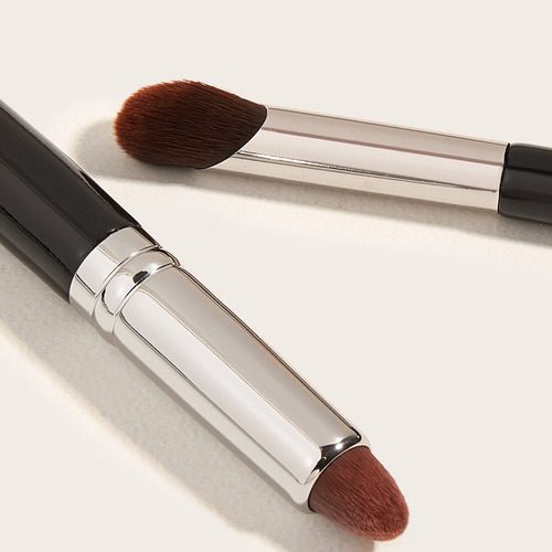 L Combo De 2 Brochas De Maquillaje De Nailon Con Mango De