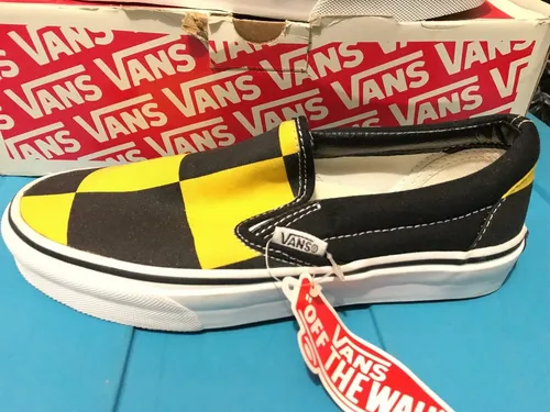 vans de cuadritos amarillos