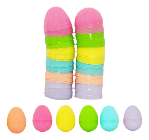 \ 48x Huevos De Pascua Vacíos Rellenables, Huevos Coloridos