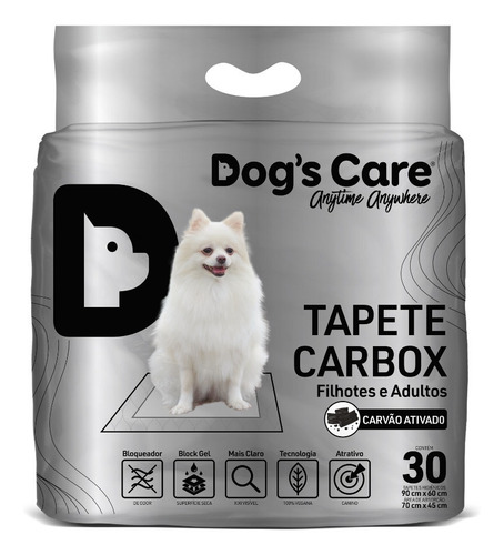 Tapete Higiênico Pet Dogs Care Carbox - 90x60 Cm 30 Unidades