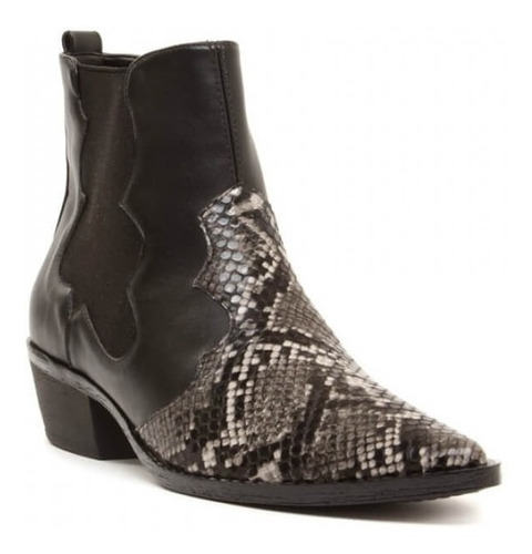 Imagem 3 de 4 de Bota Cecconello Rihanna C.curto Bico Fino Rasteira 1414004