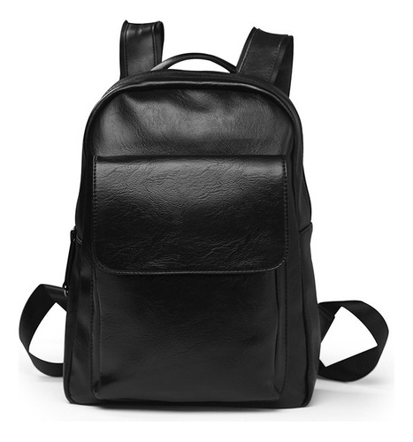 Mochila Escolar De Cuero Para Estudiantes De Negocios, Bolsa