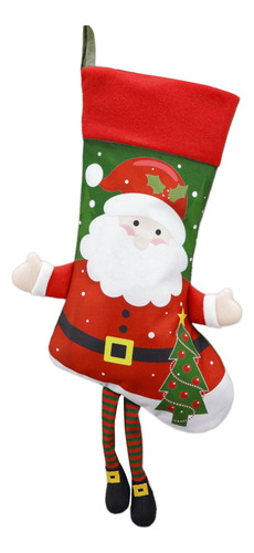 Calcetín Navideño, Bolsa De Regalo Para Dulces, Calcetín